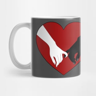 Couple's Pinky Promise heart design Mug